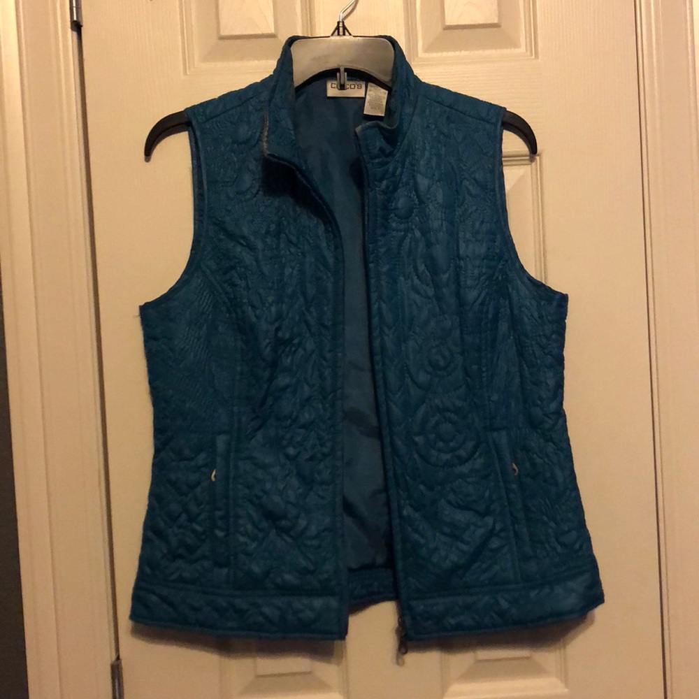 Chico’s Teal vest size 1